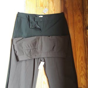J.Jill bundle Two pair essential dress trouser pants NWTs black and brown 16